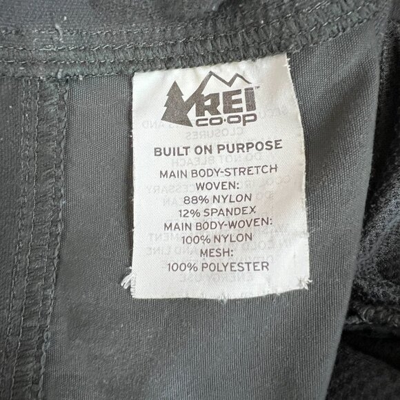 REI Co-op Pants Men 38x32 Gray Cargo Vented Technical Hiking Regular Fit Stretch - Picture 10 of 14